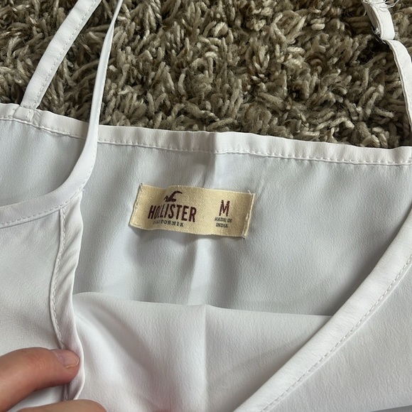 Hollister Tank Top Blouse White Size Medium - Picture 9 of 9